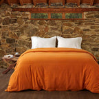 Φανελένια Παπλωματοθήκη Πειραϊκή Πατραϊκή 170X250 Orange Ochre